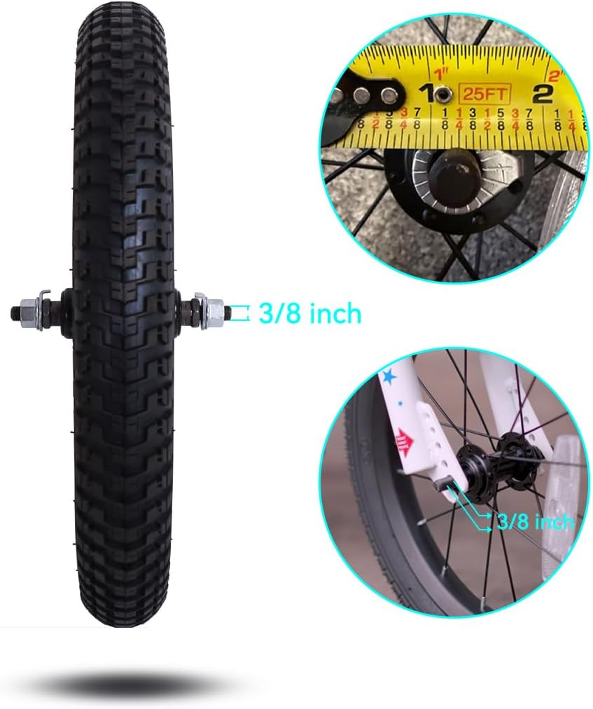 Roue De Vélo Enfant 12 Pouces – Jante Alu, Pneu Caoutchouc, Facile à Monter, Pour Avant Ou Arrière