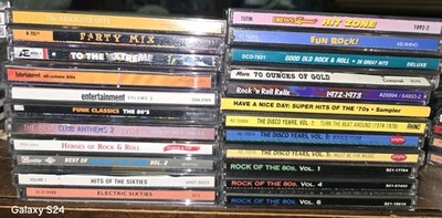 23 60S TO 80S ROCK FUNK HIT COMPILATION CDS