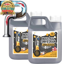 1L Drain Unblocker Heavy Duty Sink Pipe Cleaner for Showers Toilets & Drains 12.79 per litre