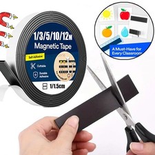 Magnetic Tape Self Adhesive Strong 3M Polarity A+B Magnet Sticky Strip Flexible