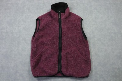 REI Vest Womens Small Purple Sherpa Fleece Full Zip Pockets Outdoor Warm