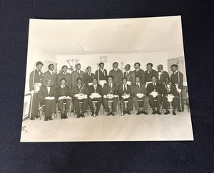 Prince Hall African American Freemasons Fraternal Photograph Blk. & Wht. 8”x10”