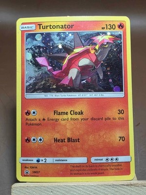 HP/DMG Turtonator SM27 Cosmos Holo Black Star Promo Sun & Moon Pokemon