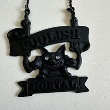 Disney Parks Haunted Mansion Foolish Mortal Double Stranded Necklace NEW!