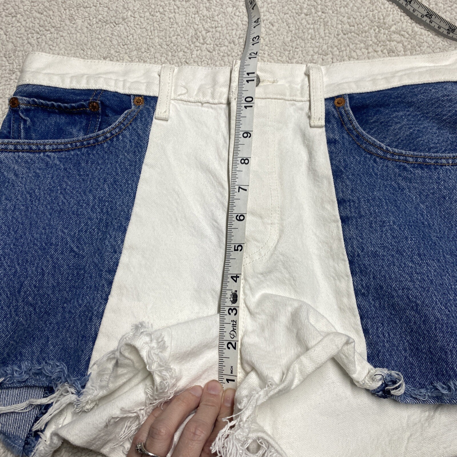 Levi’s Premium Two Tone Patchwork Panel Wedgie Fi… - image 3