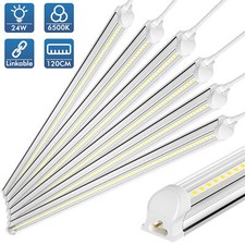 T8 LED Tube Light Bulbs 4FT 60W 8FT LED Shop Light Fixture 5000K 6500K