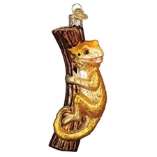 Old World Christmas Glass Ornament, Bearded Dragon (With OWC Gift Box)