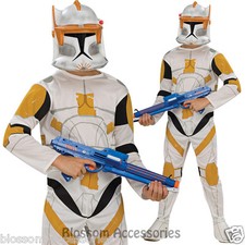 CK363 Clone Trooper Commander Cody Star Wars Costume Boys Fancy Dress Up Costume