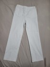 Giani Bini Junior Size 12 High Rise Split  Front Straight Leg  Jeans White — photo 3