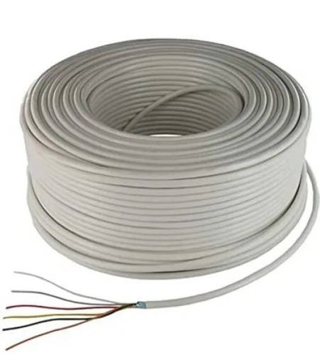 Câble D'Alarme CCA Blindé 2x0.50 + 4x0.22 SH - Bobine 100m