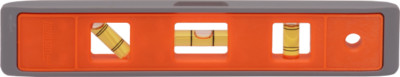 JOHNSON LEVEL 7500M 9'' 3-VIAL ORANGE TORPEDO STRUCTO-CAST MAGNETIC LEVEL - NEW