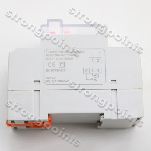 Temporizador LCD digital programable THC-30A-AC/DC 12V 1XP interruptor electrónico semanal - Imagen 3 de 4