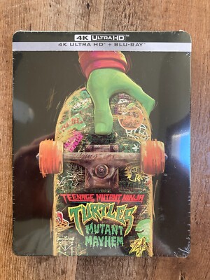 Teenage Mutant Ninja Turtles: Mutant Mayhem w. Steelbook (4K UHD + Blu-ray) NEW