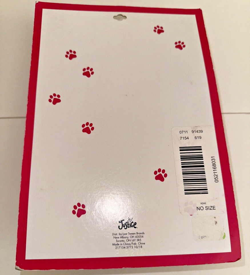 Justice Pet Shop Bakery Set NOS Cupcake Chef Hat Accessory Set Plush