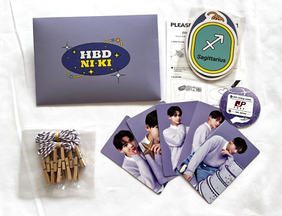 ENHYPEN ニキ バースデーグッズ ENHYPEN NI-KI Birthday HBD MD 2022 DIY PHOTO CARD GARLAND