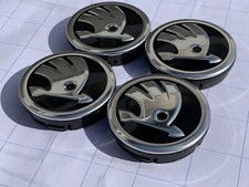 4x Original SKODA Radnabendeckel Radkappen Felgen Deckel Radnabenabdeckung