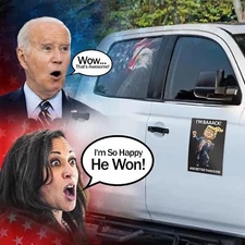 2025 Donald Trump Victory Dance - Large 4x6" Die-Cut Bumper Sticker Car Decal