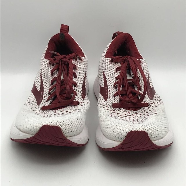 Brooks Womens Revel 4 Running Shoes White Maroon 1203371B166 Low Top Lace Up 9 B for sale online