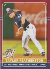 2019 Northwest Arkansas Naturals Taylor Featherston RC Rookie Kansas City Royals