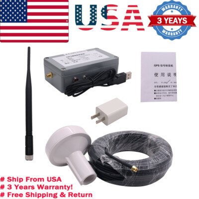 Indoor GPS Signal Repeater Amplifier Transfer L1 BD2 Full Kit 15M Distance #US