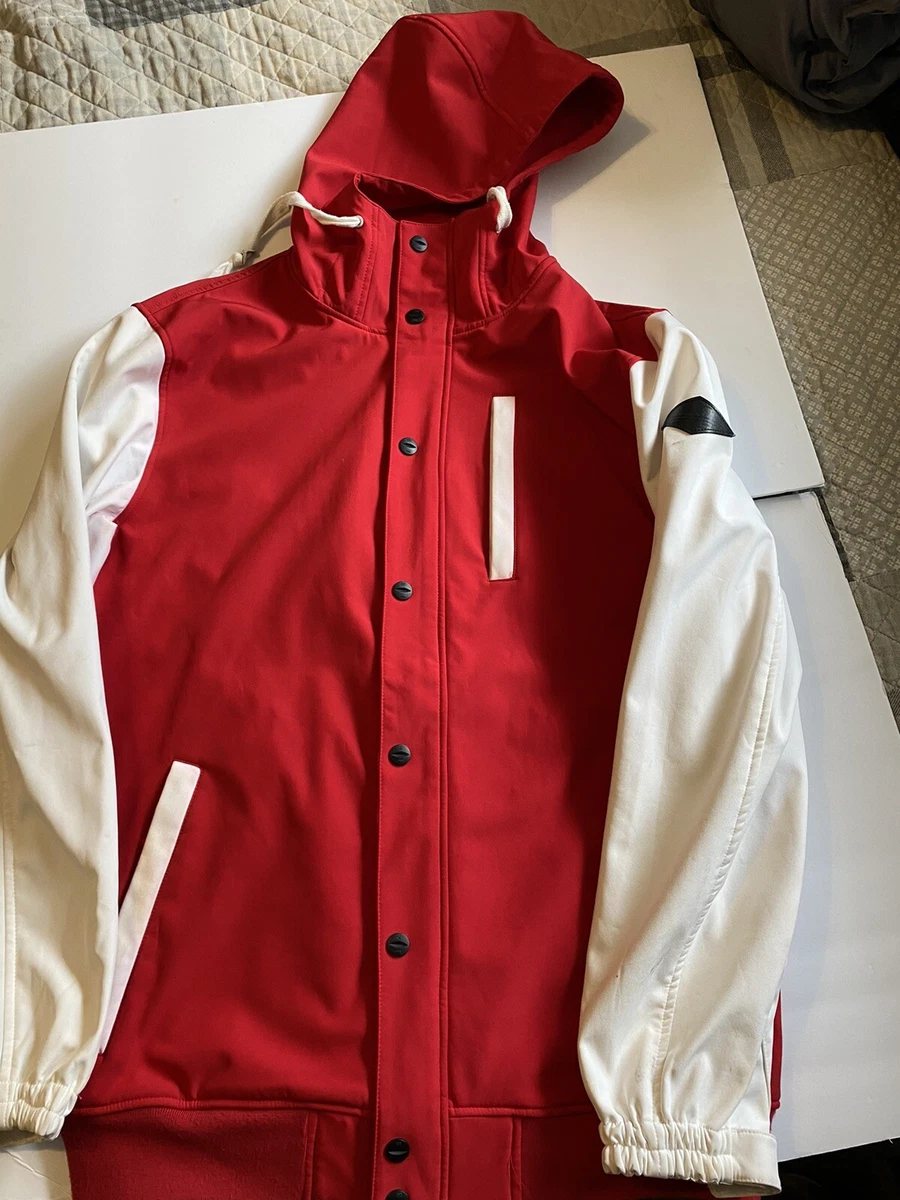 Red and white jacket deals mens