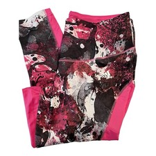 Adidas Pink  Black Leggings Aeroready 7/8 Plus Size 3XL 3X NWT