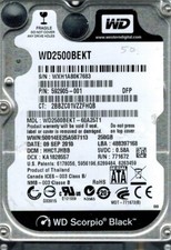 Western Digital WD2500BEKT-60A25T1 DCM: HHCTJHBB 250GB