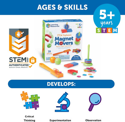 STEM Explorers -Ages 5+, Magnet Movers, Critical Thinking Skills, STEM Certif...