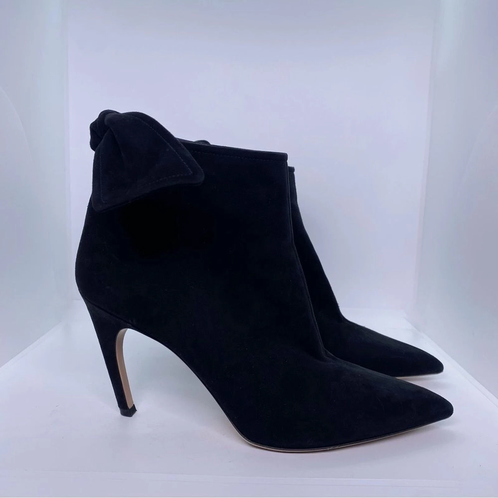 Bottines CHRISTIAN DIOR daim La Belle D nœud 40 noir