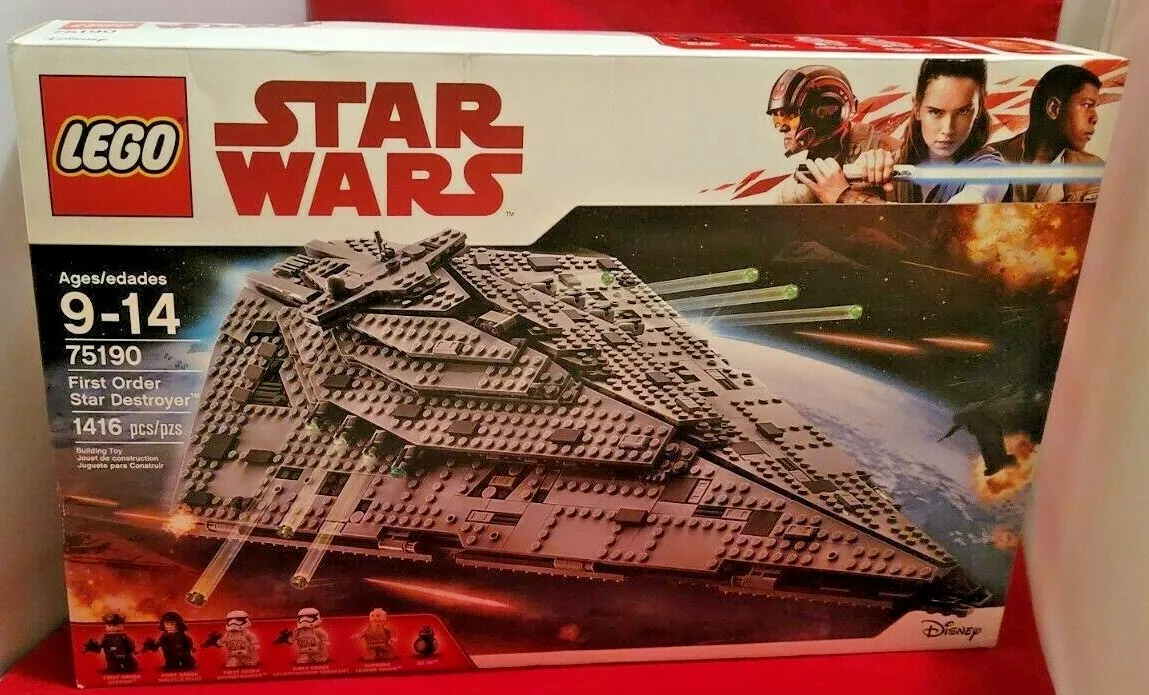 NEW SEALED Lego 75190 First Order Star Destroyer 1460 Pieces Hard to Find