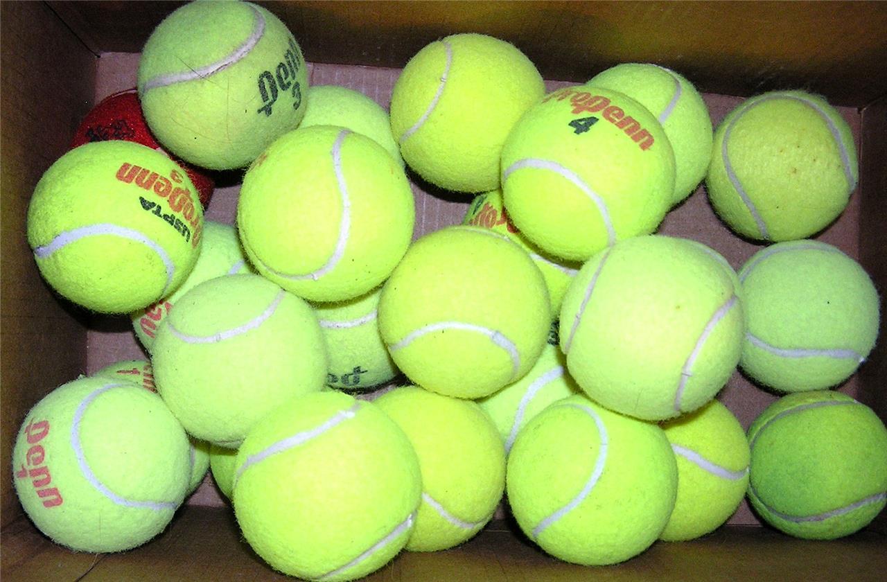 Animal Welfare League Benefit Dog Toys LOT OF 25 USED TENNIS BALLS eBay