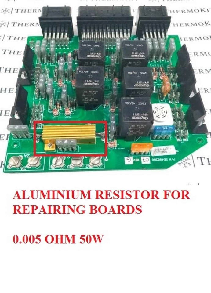 44-9916 OHMITE 50W 850HR005 SHUNT THERMO KING GOLD RESISTOR RCD 620 T0600 5 PCS - Image 4 of 4