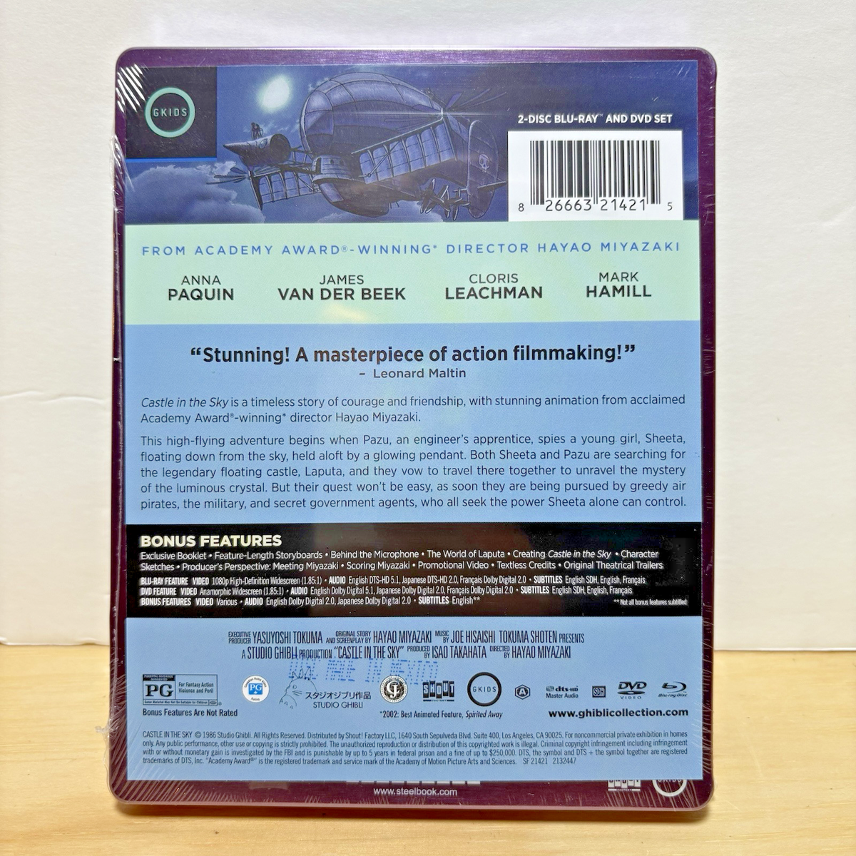 Castle in the Sky Steelbook Studio Ghibli Blu-ray DVD Limited