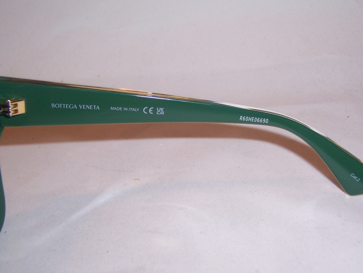 サングラス BOTTEGA VENETA Woman Sunglasses Green BV1276S 003 NEW BOTTEGA VENETA SUNGLASSES BV 1276S 003 GREEN/GREEN 52MM