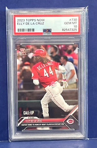 2023 Topps Now Elly De La Cruz #730 Rookie RC PSA 10