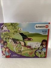 SCHLEICH Horse Club, 12-Piece Playset, Horse Toys for Girls and Boys, Sarah's.