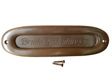 Brief Zeitung Post Schlitz Brief Einwurf Klappe Antik Style Messing LP4A