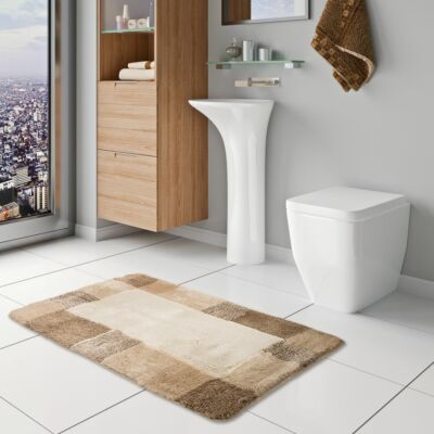 Pacific Badteppich Harmony Beige Bordüre in 5 Größen