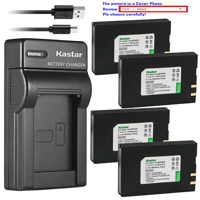 Kastar Battery Slim USB Charger for IA-BP80W & Samsung SC-DX103 SC-DX105 Camera