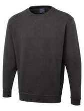 Image of Tow tone sweatshirts Uneek Unisex contrast color winter sweatshirt jumper UC217