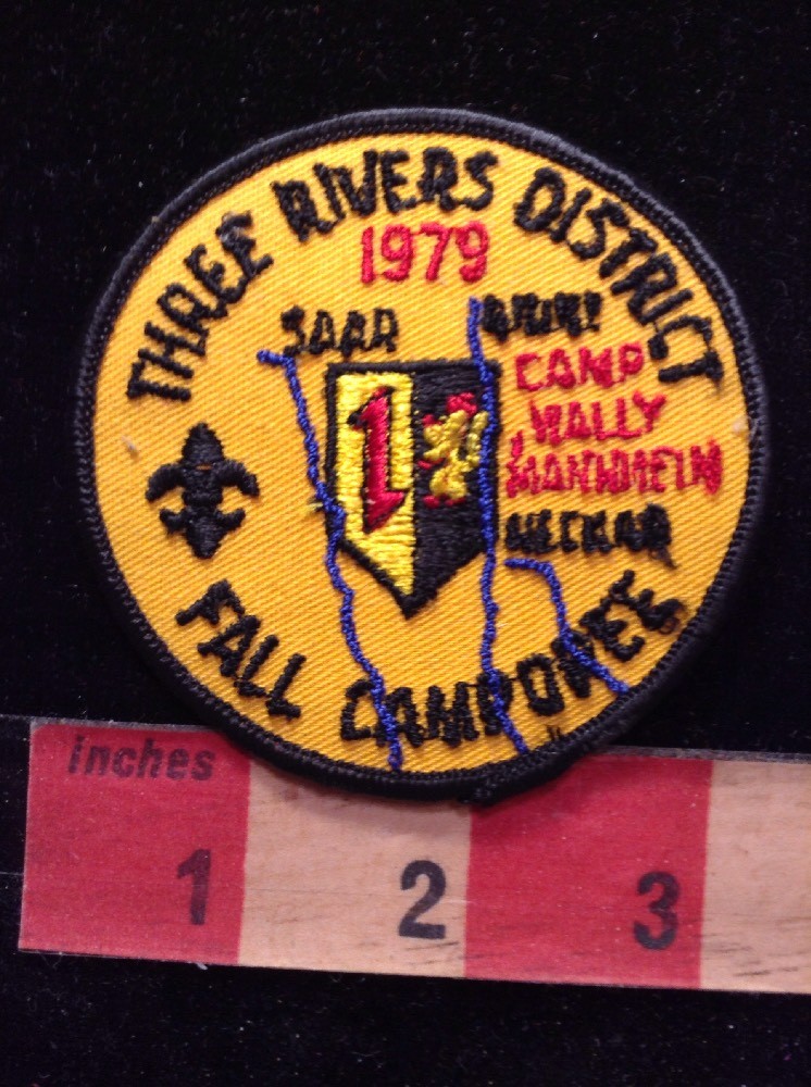 Vtg Kinda Rough 1979 Three Rivers Councils Boy Scout Patch - Camporee ...