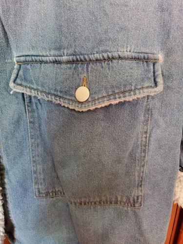 Anthony Richards Jeans- und Lammfelljacke Übergröße 1X - Bild 3 von 6