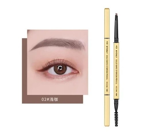 Eyebrow Pencil With Brush Long Lasting Waterproof Black Gray Coffee Eye Brow Pen - Picture 12 of 16