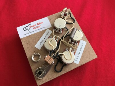 Upgrade prewired wiring kit Fits Gibson Epiphone SG 3 Pick Up Short Shaft Pots