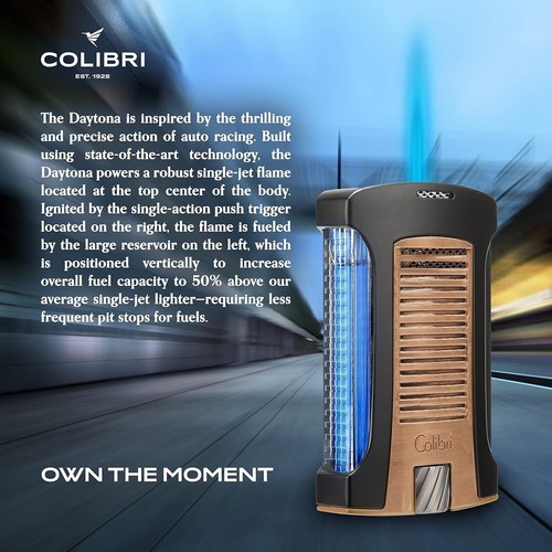 Colibri Daytona Windproof Butane Torch Lighter With Refillable (Matte Rose Gold) - Picture 5 of 6