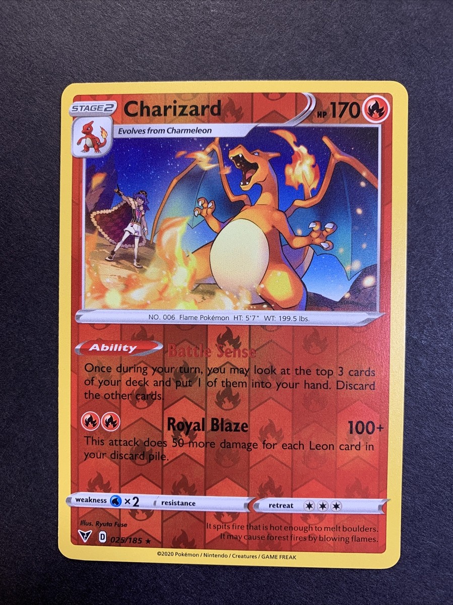 リザードン charizard　reverse foil holo 英語　海外 2002 Pokemon Legendary Charizard Reverse Foil Holo Card #3