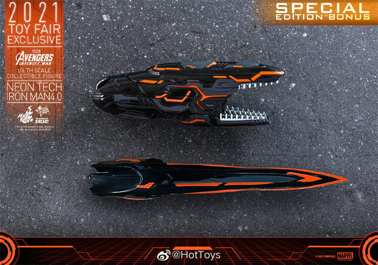 IN STOCK EXCLUSIVE HOT TOYS MMS597 IRON MAN MARK 50 NEON TECH