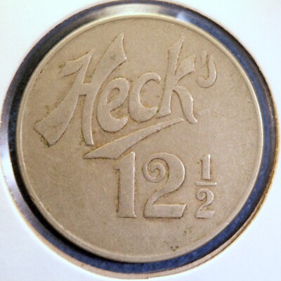 ATTRACTIVE maverick trade token - Heck's, 12½¢ | eBay