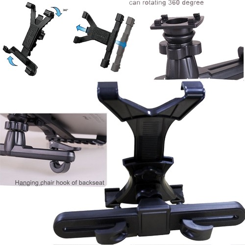 Universal Car Backseat Headrest Mount Tablet Holder for 5.8 -10.1" & iPad 10 GPS - Picture 25 of 29