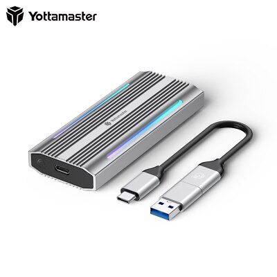 YOTTAMASTER M.2 NGFF NVMe SATA USB C 3.2 GEN 2 Adapter Externes SSD Gehäuse Case EUR 20,49 - Foto 2
